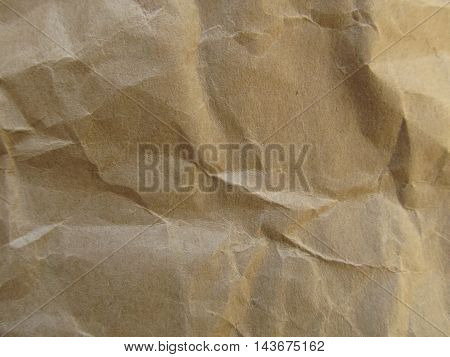 Craft old aged wrinkled paper textured background