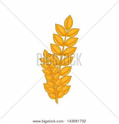 Wheat germ icon in cartoon style isolated on white background. Plant symbol