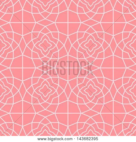 Vector illustration of Seamless Rose geometric pattern.