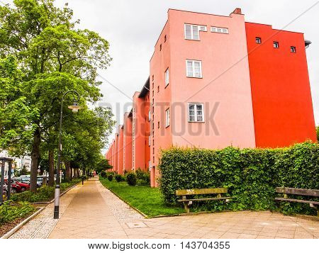 Hufeisen Siedlung In Berlin (hdr)
