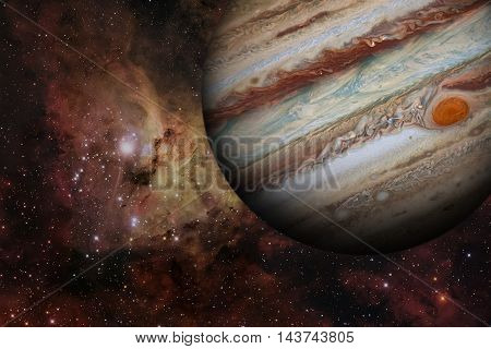 Solar System - Jupiter. It Is The Fifth Planet From The Sun And The Largest In The Solar System. Its