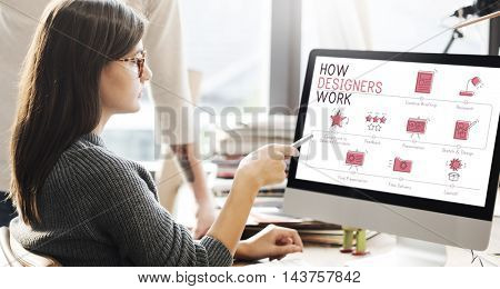 Design Development Visualize Creativity Concept