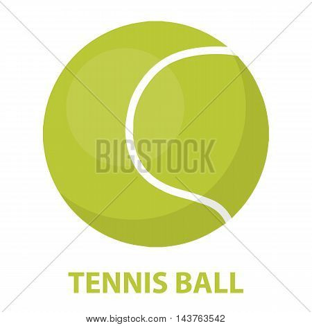 Tennis ball vector illustration icon in cartoon design
