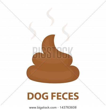 Faeces vector illustration icon in cartoon design