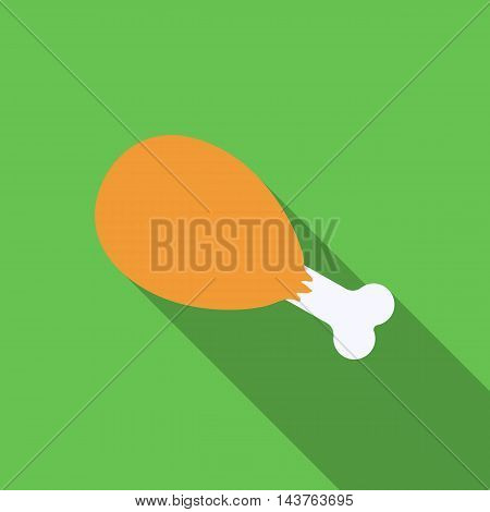 Ham vector illustration icon in flat design