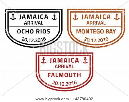 Jamaica Travel Stamps