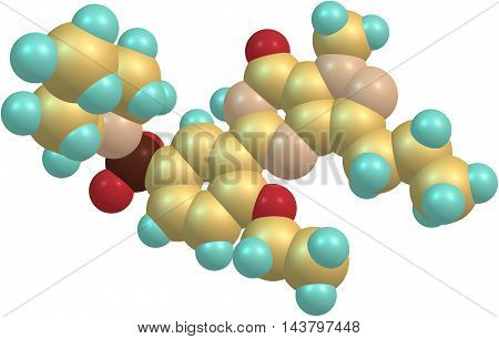 Sildenafil is a medication used to treat erectile dysfunction and pulmonary arterial hypertension. Its effectiveness for treating sexual dysfunction in women has not been demonstrated. 3d illustration