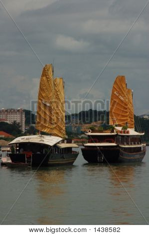 Geleneksel Vietnam tekne