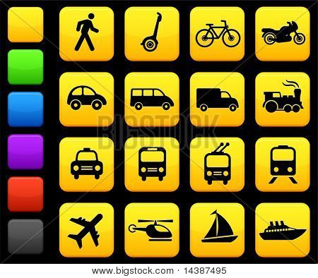 Oryginalnych ilustracji wektorowych: transport ikony elementy projektu