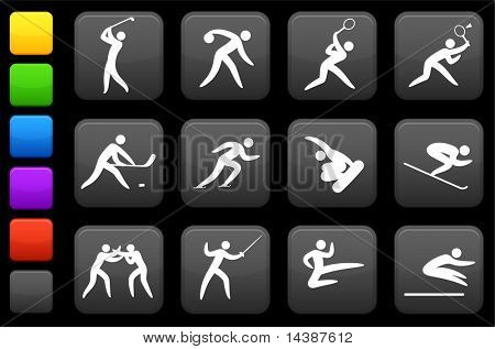 Illustrazione vettoriale originale: competitivo e sports icon collection