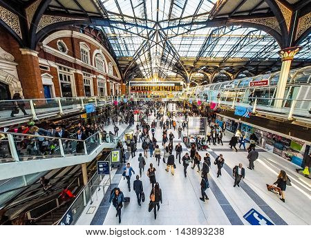 Liverpool Street Station In London (hdr)