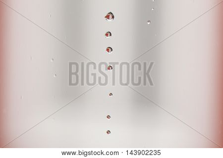 Rain Drops Sticking To Manmade Materials, Textures And Patterns.