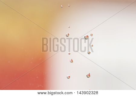 Rain Drops Sticking To Manmade Materials, Textures And Patterns.