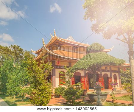 Monastery Architecture Vietnam.