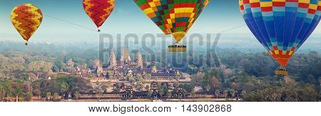 Angkor Wat Khmer Temple Complex, Siem Reap, Cambodia.