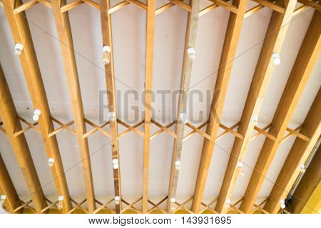 Retro light grey hanging lamp stock photo