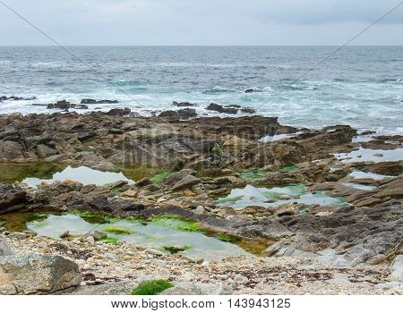 coastal scenery near a commune named Quiberon in the Morbihan department in Brittany France