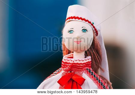 Belarusian Folk Doll. National Folk Dolls Are Popular Souvenirs From Belarus.