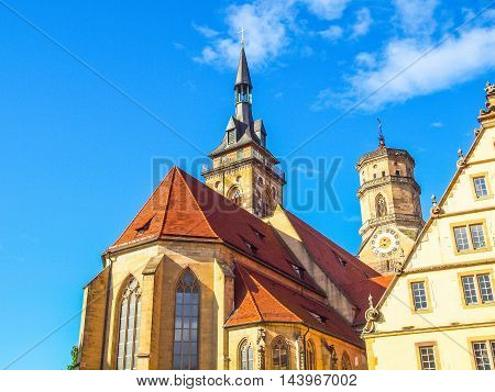 Stiftskirche Church, Stuttgart Hdr