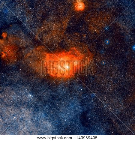 Area Around The Lagoon Nebula.