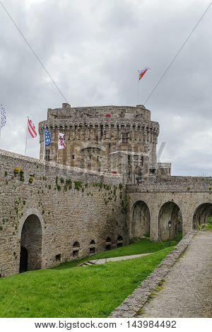 The Chateau de Dinan consists of a keep in the town of Dinan Brittany France.