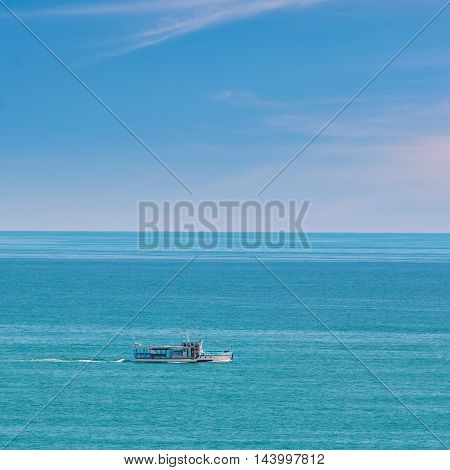 Empty Pleasure Boat in the Black Sea