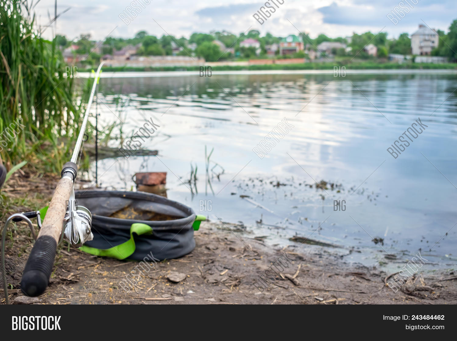 Fishing Rod Feeder Bag Image Photo Free Trial Bigstock