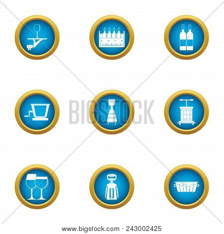 Alcohol Law Icons Set. Flat Set Of 9 Alcohol Law Vector Icons For Web Isolated On White Background
