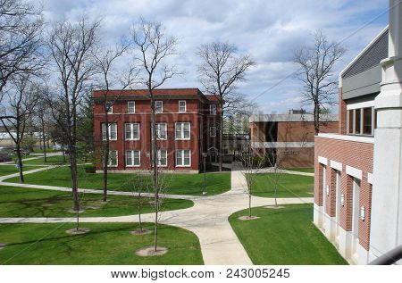 Tenzer Hall And Carma J. Rowe Science Hall As Seen From The Serrick Center, Defiance College, Defian