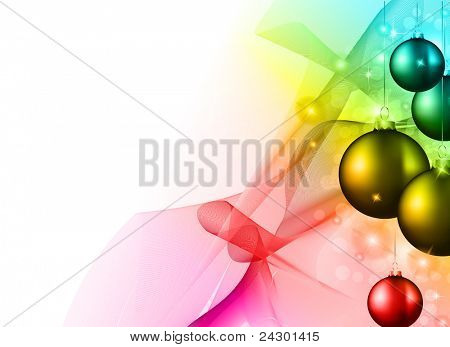 High-Tech Regenbogen Chrstmas Hintergrund für Grossunternehmen Grüße Flyer oder Präsentation