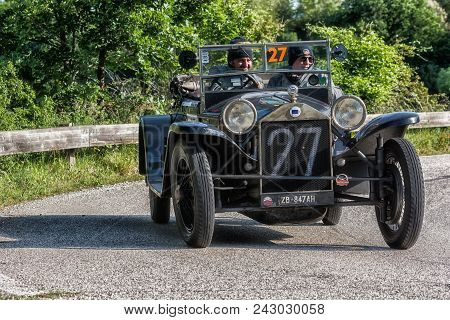 Pesaro Colle San Bartolo , Italy - May 17 - 2018 : Lancia Lambda Vii Serie Casaro	1927 Old Racing Ca