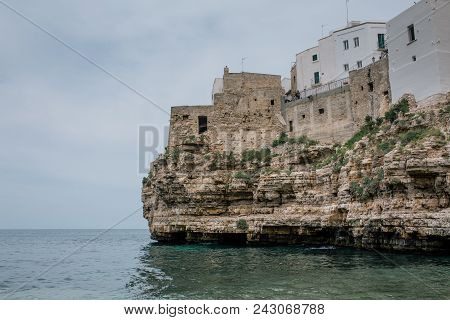 Old Houses On The Rocks Near Sea Of The Coast Water, Travel, Ocean, Sea, Stone, Beach