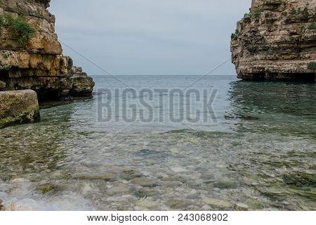 Old Houses On The Rocks Near Sea Of The Coast Water, Travel, Ocean, Sea, Stone, Beach