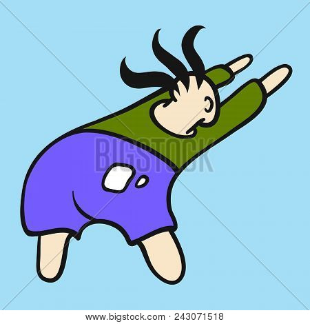Man Exercising. Doing Workout, Stratching In The Morning