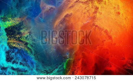 Abstract Background 8-bit. 8 Bit Galaxy In Outer Space.