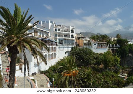 Wonderful Maritime Walk From Nerja From Where We Can See Its Beautiful White Buildings. August 6, 20
