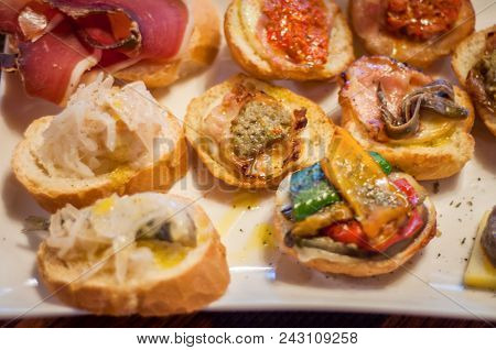 Cicchetti Are Small Snacks Served In Traditional Barscalled Bacari In Venice