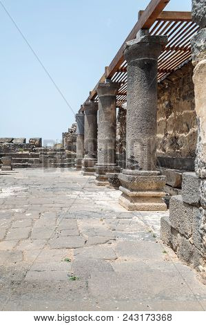 Ruins Of The Dir Aziz Synagogue, Built In The Byzantine Period, At The Beginning Of The Sixth Centur