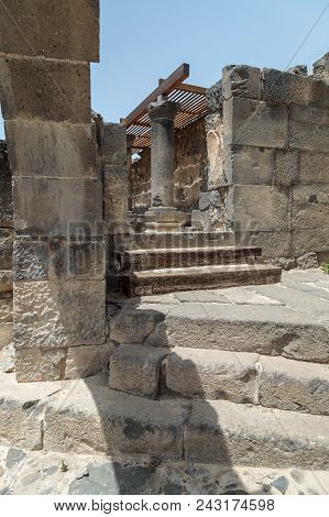 Ruins Of The Dir Aziz Synagogue, Built In The Byzantine Period, At The Beginning Of The Sixth Centur