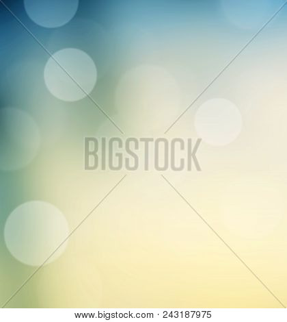 Abstract Colorful Background With Bokeh Light Effect