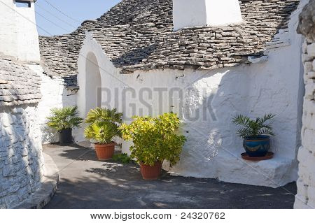 Alberobello (bari, Puglia, Itálie): ulice ve městě Trulli
