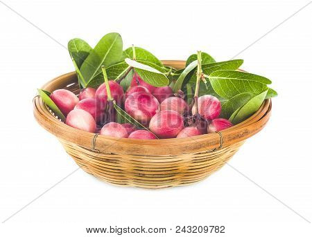Carissa Carandas Linn,karanda, Carunda Isolated On White Background