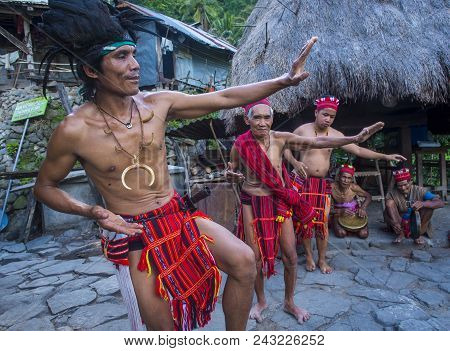 Banaue, Philippines - May 02 : People From Ifugao Minority In Banaue The Philippines On May 02 2018.