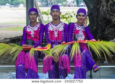 Manila , Philippines - April 27 :participants In The Aliwan Fiesta In Manila Philippines On April 27