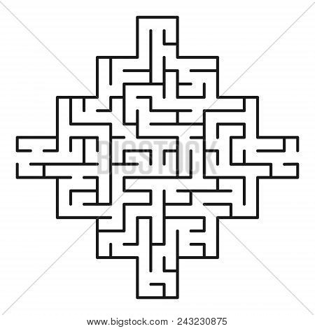 Abstract Maze / Labyrinth With Entry And Exit. Vector Labyrinth 231.