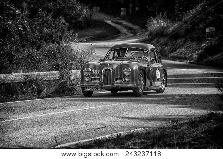 Pesaro Colle San Bartolo , Italy - May 17 - 2018 : Talbot-lago T 26 Gs Berlinette	1950 Old Racing Ca