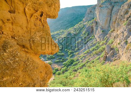 Mountains Landscape At Cape Meganom, The East Coast Of The Peninsula Of Crimea. Amazing Nature, Colo