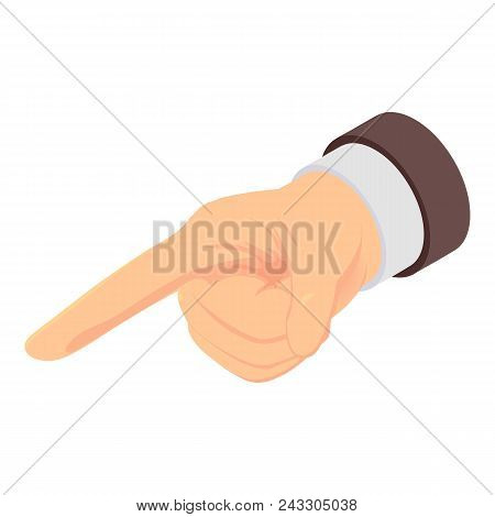 Indicator Finger Icon. Isometric Of Indicator Finger Vector Icon For Web Design Isolated On White Ba