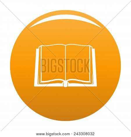 Book Deployed Icon. Simple Illustration Of Book Deployed Vector Icon For Any Design Orange
