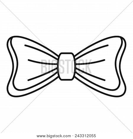 Bride Bow Tie Icon. Outline Bride Bow Tie Vector Icon For Web Design Isolated On White Background